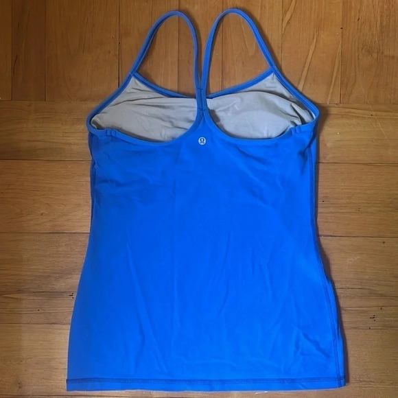 Lululemon Power Y Tank (Luon) Pipe Dream Blue Size 10 - Picture 2 of 3
